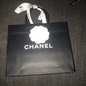 Chanel authentic small shopping bag with ribbon